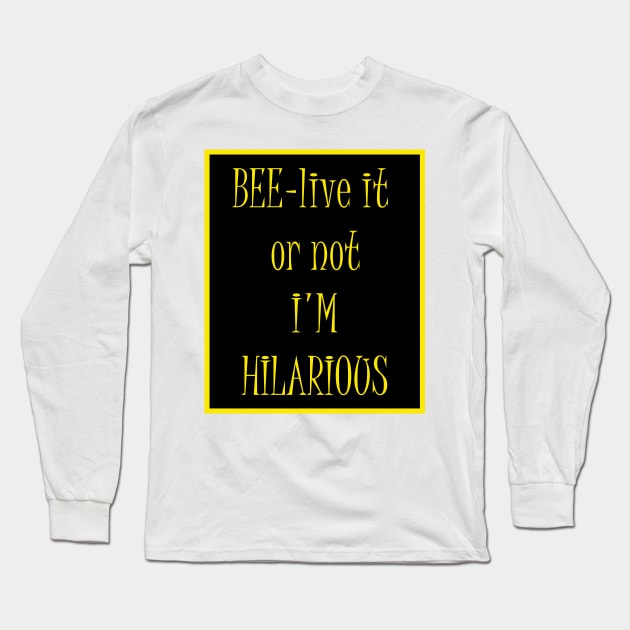 Bees lover funny gift Long Sleeve T-Shirt by Bookshelfsells 